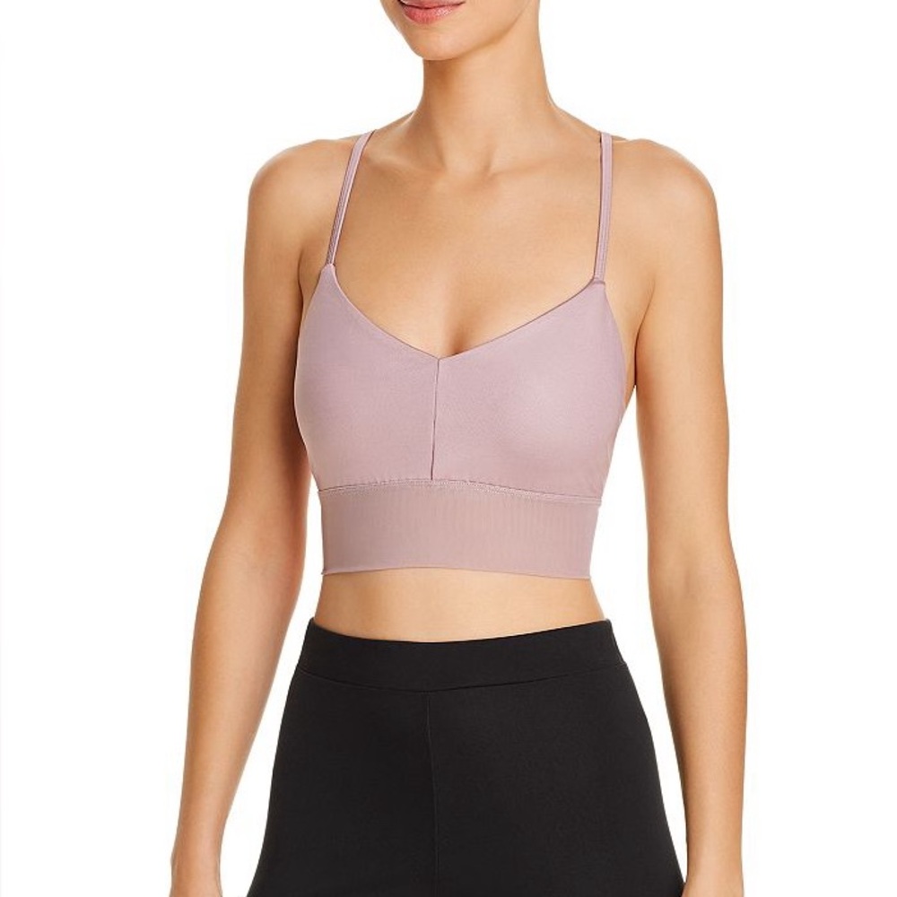 Alo Yoga Lavish bra - dusty rose color